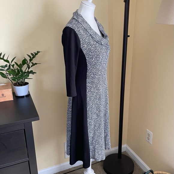 Cowl-neck Sweater Dress - Picture 3 of 6